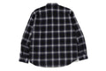 A BATHING APE ONE POINT OMBRE CHECK LIGHT FLANNEL L/S SHIRT