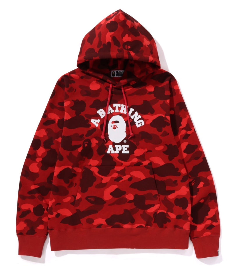 A BATHING APE COLOR CAMO COLLEGE PULLOVER HOODIE ONLINE EXCLUSIVE