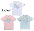 A BATHING APE Ladies' PALM TREE PATTERN MILO ON BAPE TEE