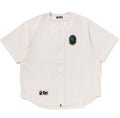 A BATHING APE LINE CAMO S/S BASEBALL SHIRT
