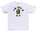 A BATHING APE ABC CAMO COLLEGE TEE