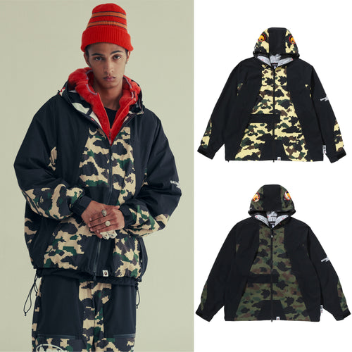 A BATHING APE BAPE BY KAZUKI KURAISHI 3-LAYER SHARK STORM JACKET