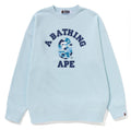 A BATHING APE Ladies' ABC CAMO COLLEGE RELAXED CREWNECK