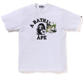 A BATHING APE ABC RESORT CAMO POCKET COLLEGE TEE