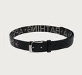 A BATHING APE Ladies' MULTI LOGO LEATHER BELT