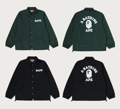 A BATHING APE COLLEGE COACH JACKET