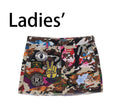 A BATHING APE Ladies' HYBRID CAMO MULTI LOGO SKIRT