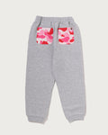 A BATHING APE BAPE KIDS ABC CAMO POCKET SHARK SWEAT JOGGER PANTS