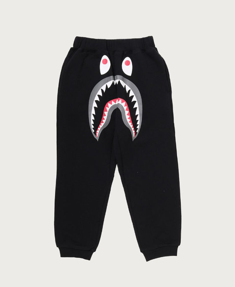 A BATHING APE BAPE KIDS ABC CAMO POCKET SHARK SWEAT JOGGER PANTS
