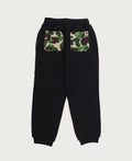 A BATHING APE BAPE KIDS ABC CAMO POCKET SHARK SWEAT JOGGER PANTS