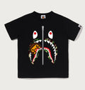 A BATHING APE BAPE KIDS ABC CAMO MILO SHARK TEE