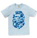 A BATHING APE Ladies' ABC CAMO BIG APE HEAD TEE