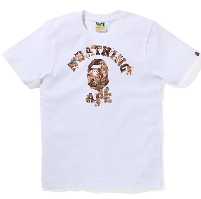 A BATHING APE Ladies' TREE EDGE CAMO COLLEGE TEE