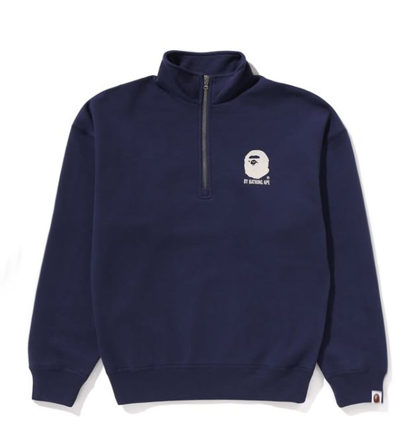 A BATHING APE Ladies' BY BATHING APE HALF ZIP SWEAT SHIRT
