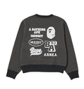 A BATHING APE Ladies' BAPE x MOUSSY RELAXED FIT CREWNECK