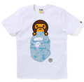 A BATHING APE Ladies' SOLID CAMO MILO ON APE HEAD TEE