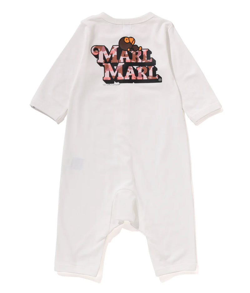 A BATHING APE BAPE KIDS BAPE X MARLMARL - 1ST CAMO BABY MILO ROMPERS