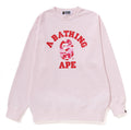 A BATHING APE Ladies' ABC CAMO COLLEGE RELAXED CREWNECK
