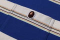 A BATHING APE STRIPE ONE POINT RELAXED FIT POCKET TEE