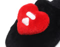 A BATHING APE APEE HEART FURRY SLIPPER