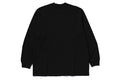 A BATHING APE BATHING APE LOGO RELAXED FIT L/S TEE