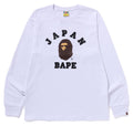 A BATHING APE JAPAN COLLEGE CITY L/S TEE