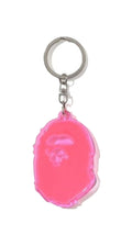 A BATHING APE APE HEAD REFLECTIVE KEYCHAIN