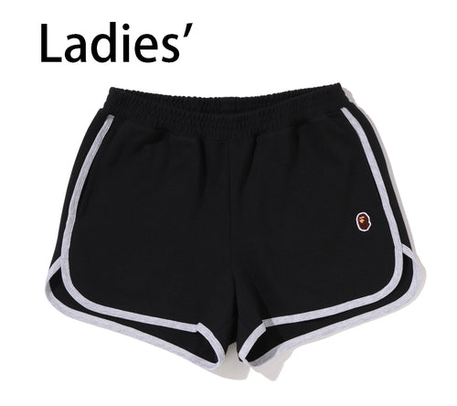 A BATHING APE Ladies' ONE POINT SWEAT SHORTS