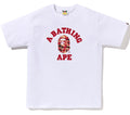 A BATHING APE PALM TREE CAMO COLLEGE TEE