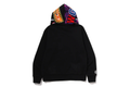 A BATHING APE COLOR CAMO REVERSIBLE SHARK FULL ZIP HOODIE