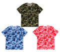 A BATHING APE ABC CAMO PILE JACQUARD ONE POINT TEE