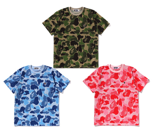 A BATHING APE ABC CAMO PILE JACQUARD ONE POINT TEE