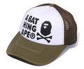A BATHING APE APE CROSSBONE MESH CAP