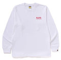 A BATHING APE MOON APE HEAD OLD PHOTO L/S TEE
