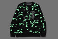 A BATHING APE CITY CAMPO PAINTING CREWNECK SWEAT SHIRT