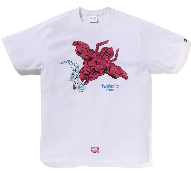 A BATHING APE BAPE x F4 MARVEL THE FANTASTIC 4 GALACTUS & SILVER SURFER TEE