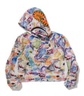 A BATHING APE Ladies' ART CAMO SHARK FULL ZIP HOODIE JACKET