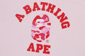 A BATHING APE Ladies' ABC CAMO COLLEGE RELAXED CREWNECK