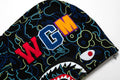 A BATHING APE BAPE x 88RISING GLOW IN THE DARK CAMO SHARK FULL ZIP HOODIE
