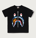 A BATHING APE BAPE KIDS ABC CAMO MILO SHARK TEE