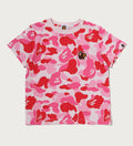 A BATHING APE BAPE KIDS ABC CAMO APE & MILO ONE POINT TEE