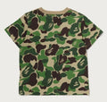 A BATHING APE BAPE KIDS ABC CAMO APE & MILO ONE POINT TEE