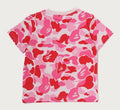 A BATHING APE BAPE KIDS ABC CAMO APE & MILO ONE POINT TEE