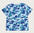 A BATHING APE BAPE KIDS ABC CAMO APE & MILO ONE POINT TEE
