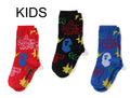 A BATHING APE BAPE KIDS BAPE GRAFFITI PATTERN SOCKS