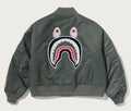 A BATHING APE Ladies' OVERSIZED SHARK MA-1 JACKET