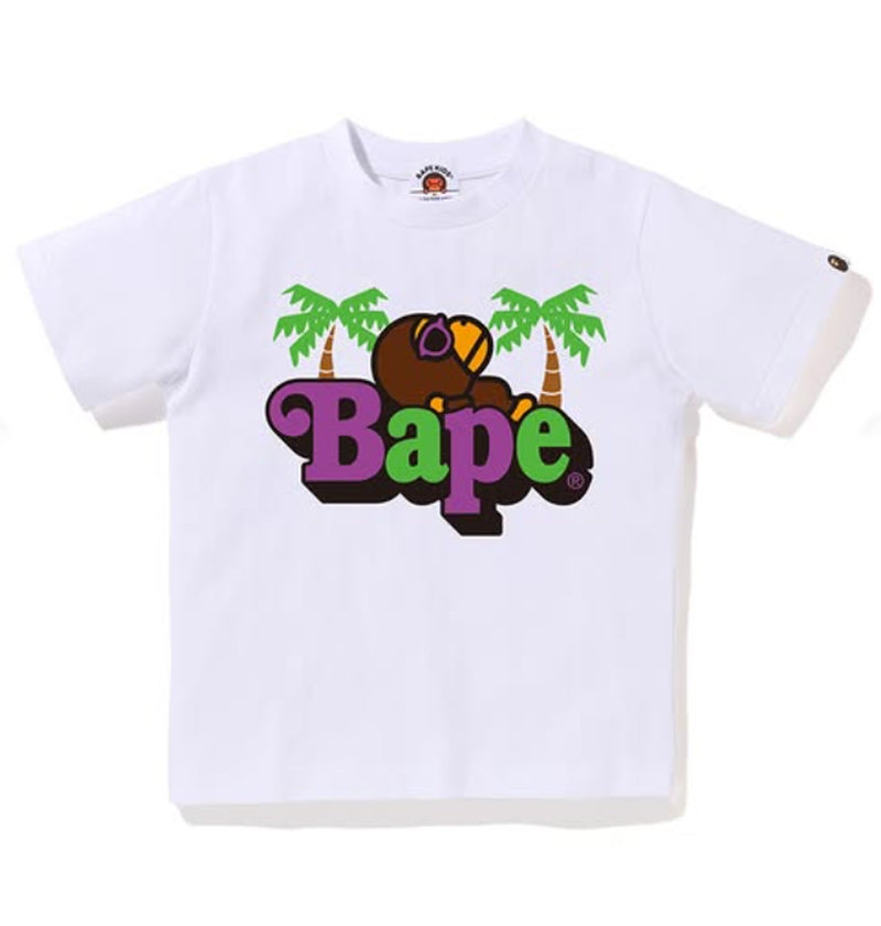 A BATHING APE BAPE KIDS MILO ON BAPE SUMMER TEE