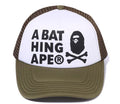 A BATHING APE APE CROSSBONE MESH CAP