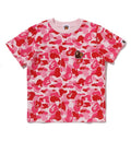 A BATHING APE BAPE KIDS ABC CAMO APE & MILO ONE POINT TEE