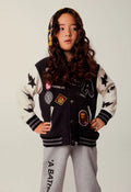A BATHING APE BAPE KIDS 1ST CAMO SHARK HOODIE PRINT SWEAT VARSITY JACKET - happyjagabee store